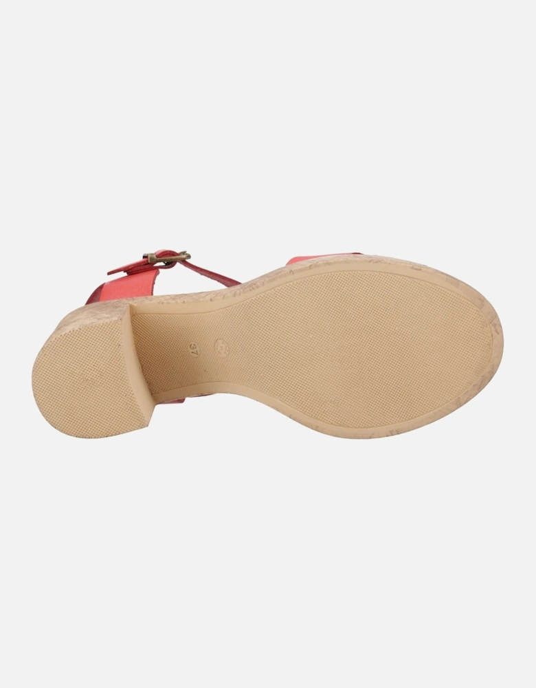 Georgia Cork Leather Women's Coral Sandals