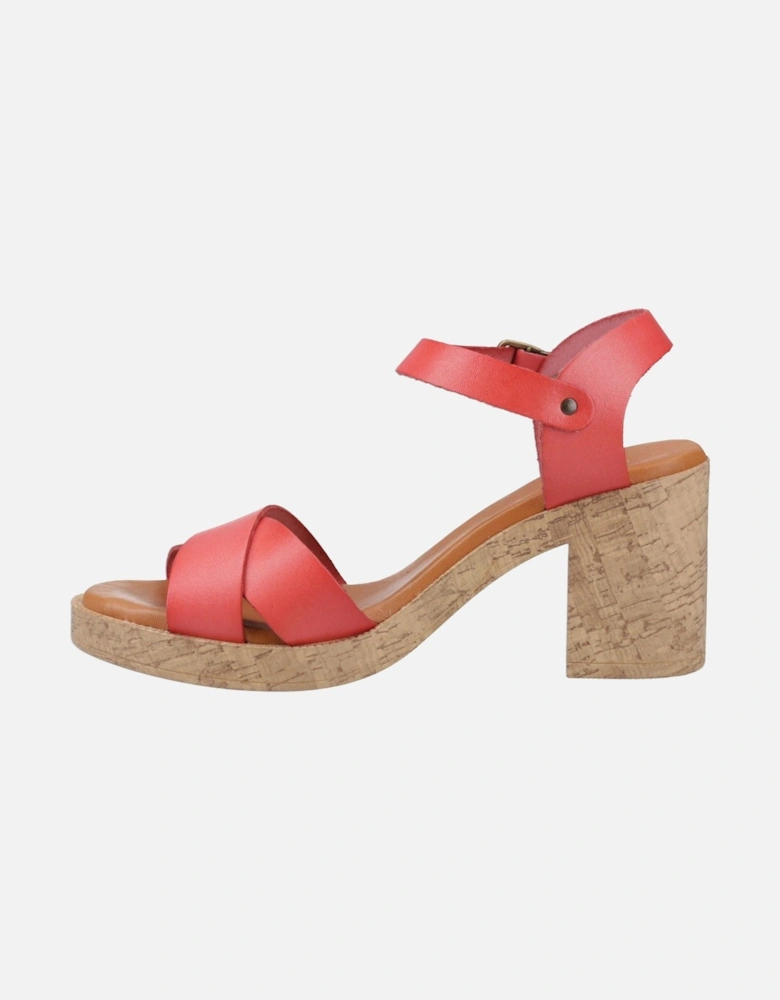 Georgia Cork Leather Women's Coral Sandals