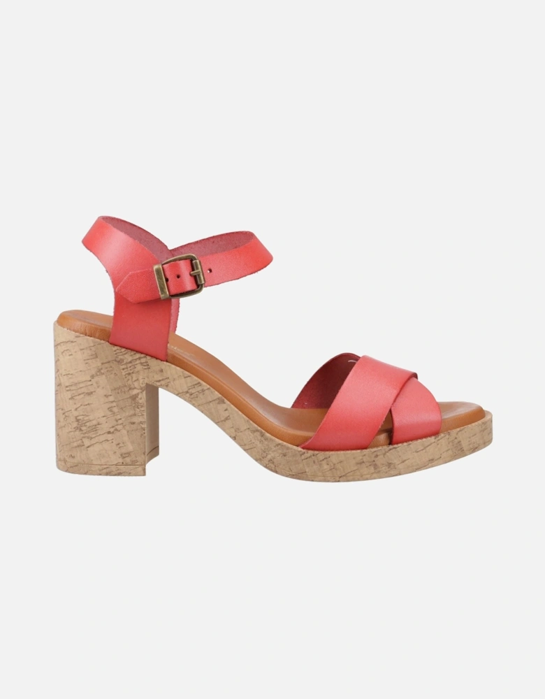 Georgia Cork Leather Women's Coral Sandals