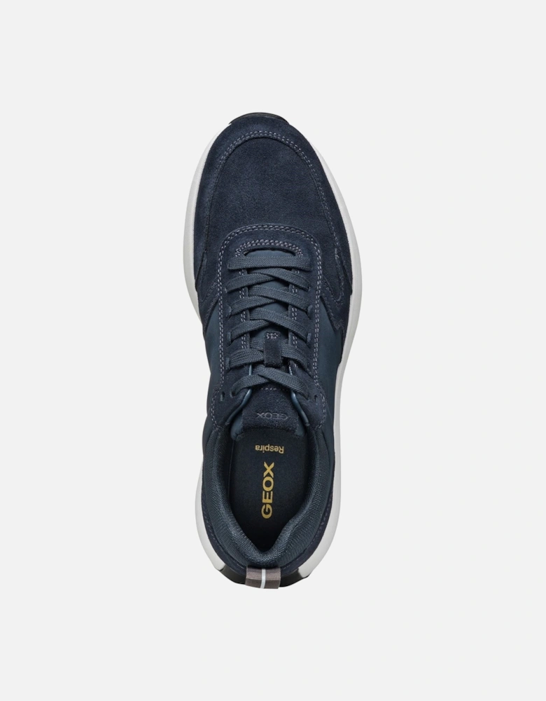 U VOLPIANO Leather Men's Navy Trainers