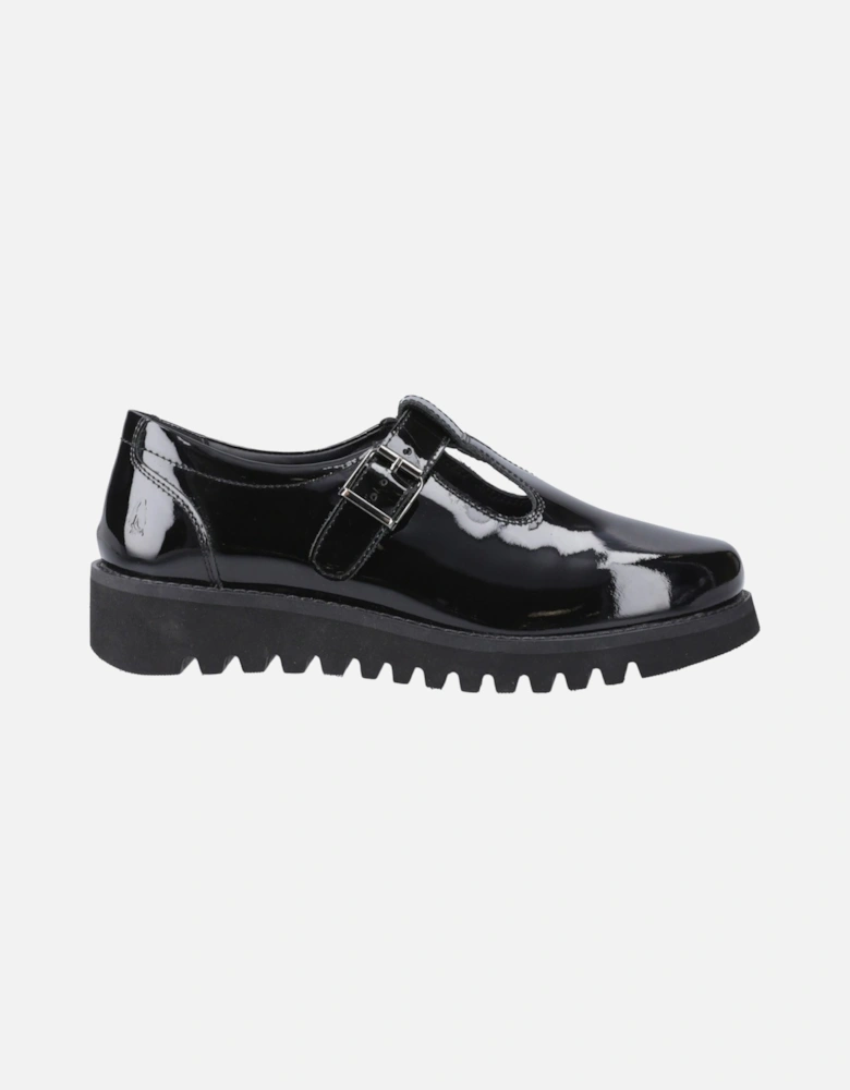 Florrie T-Bar Leather Girls's Black Shoes