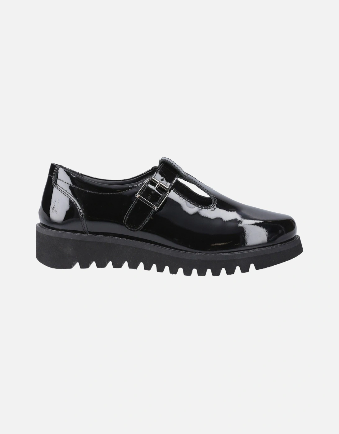 Florrie T-Bar Leather Girls's Black Shoes