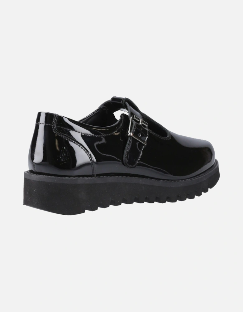 Florrie T-Bar Leather Girls's Black Shoes