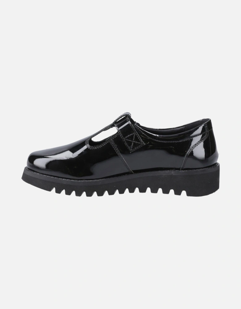 Florrie T-Bar Leather Girls's Black Shoes