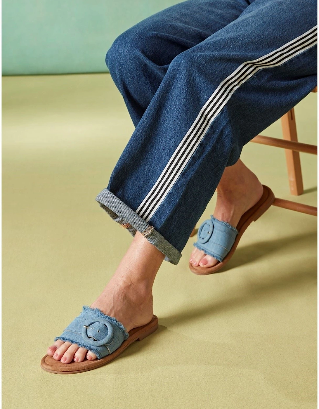 Hayley Textile Women's Denim Sandals