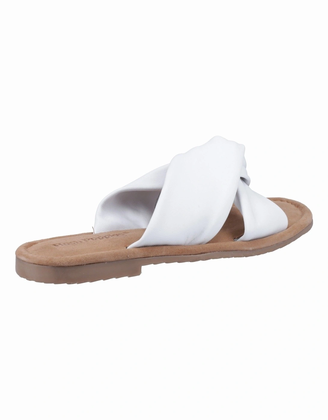 Amy Wide Fit Leather Women's White Sandals