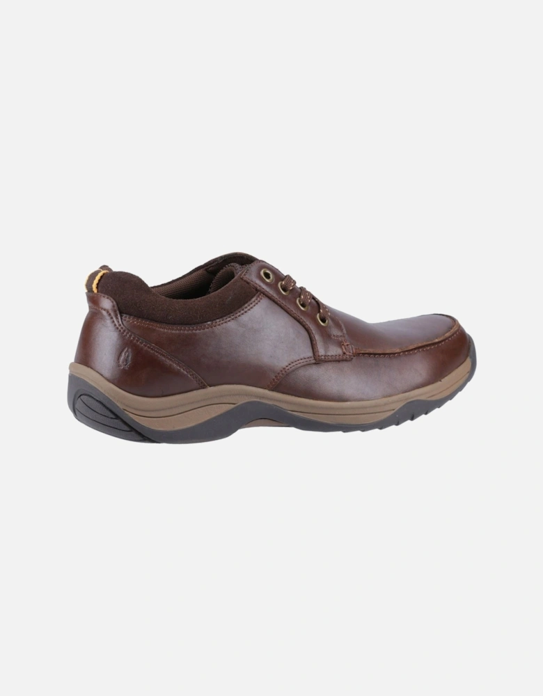 Derek Leather Men's Coffee Lace-Up Shoes