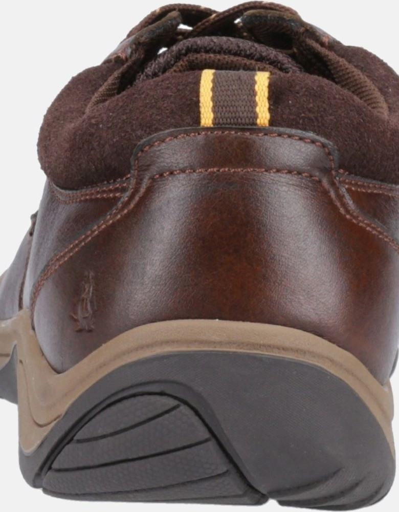 Derek Leather Men's Coffee Lace-Up Shoes