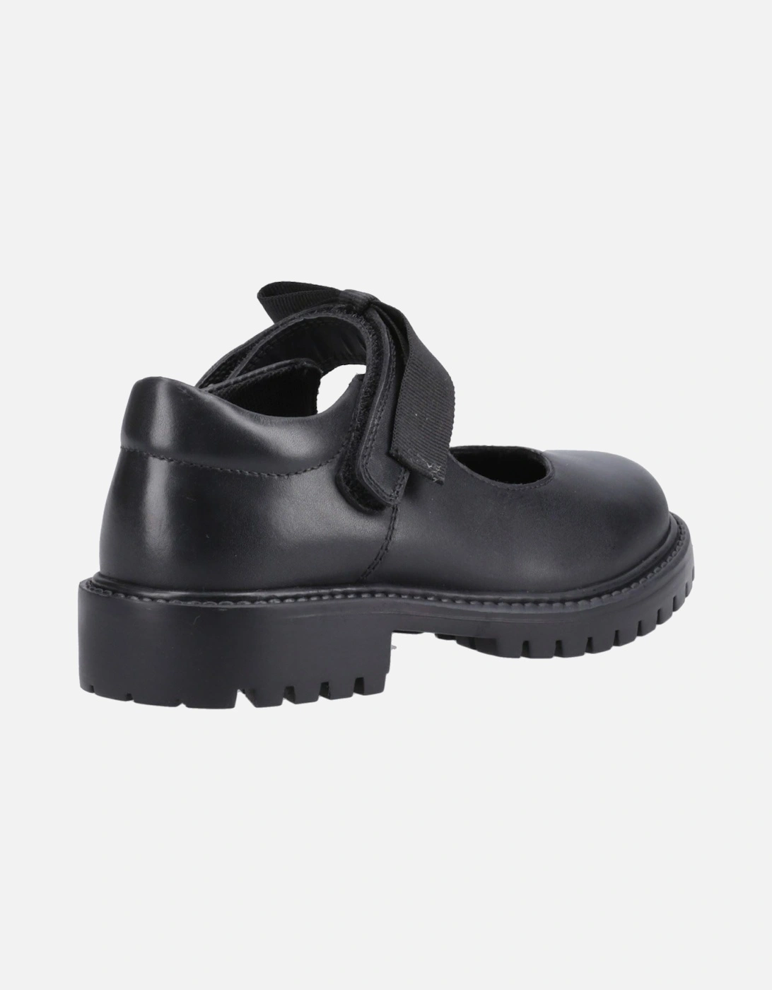 Astrid Bow Leather Girls's Black Shoes