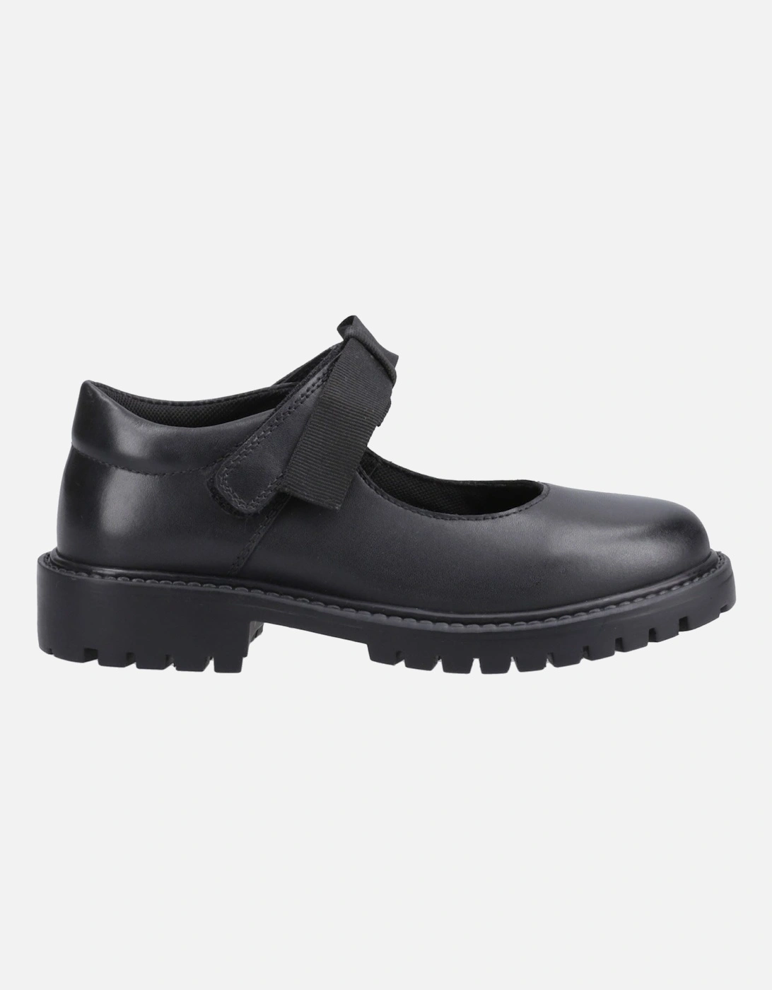 Astrid Bow Leather Girls's Black Shoes