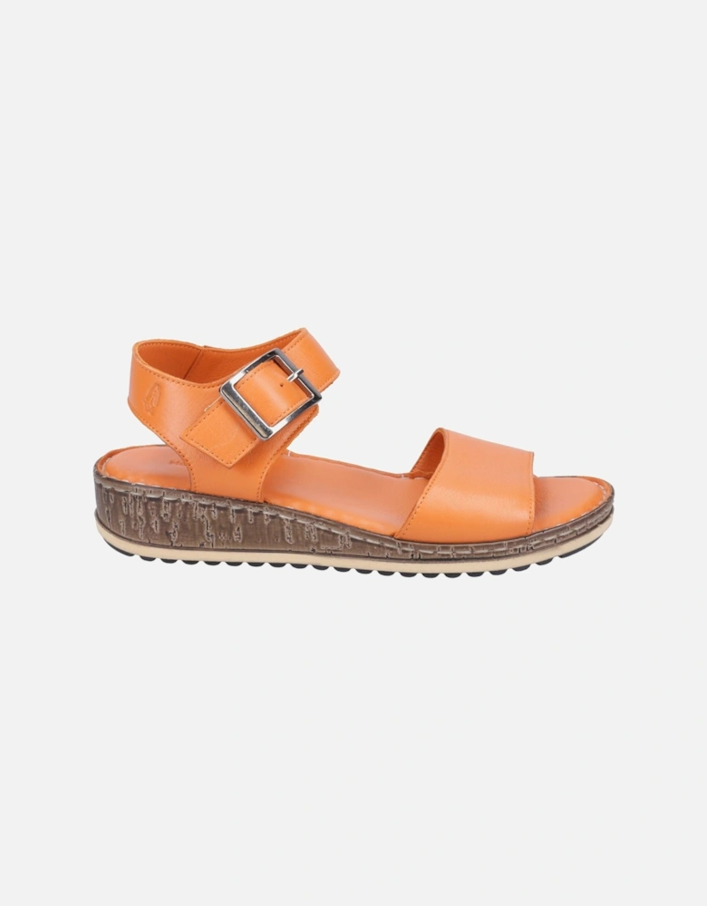 Ellie Leather Women's Orange Sandals