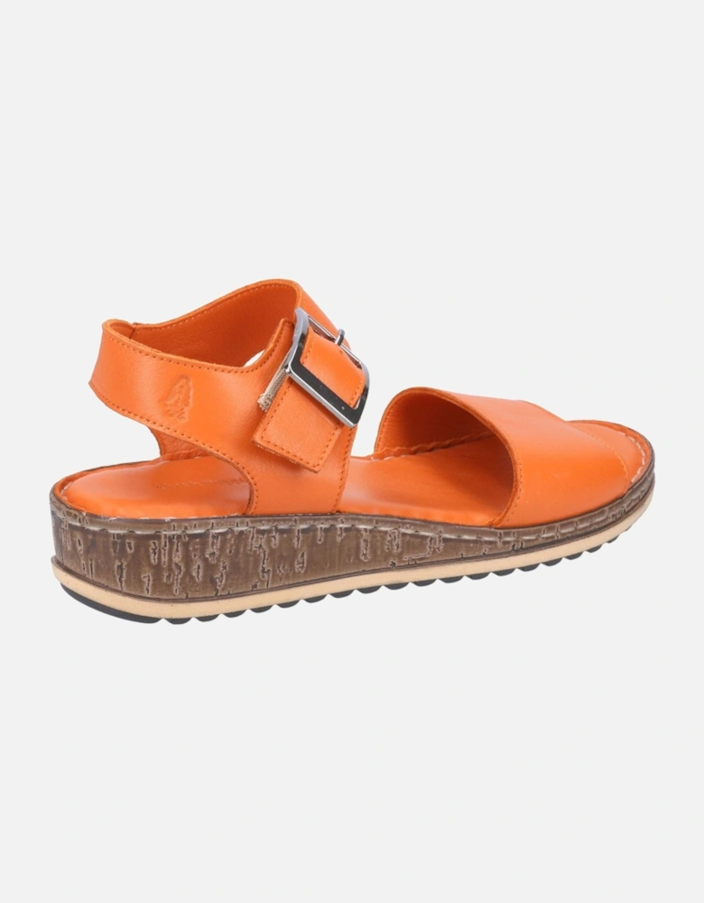 Ellie Leather Women's Orange Sandals