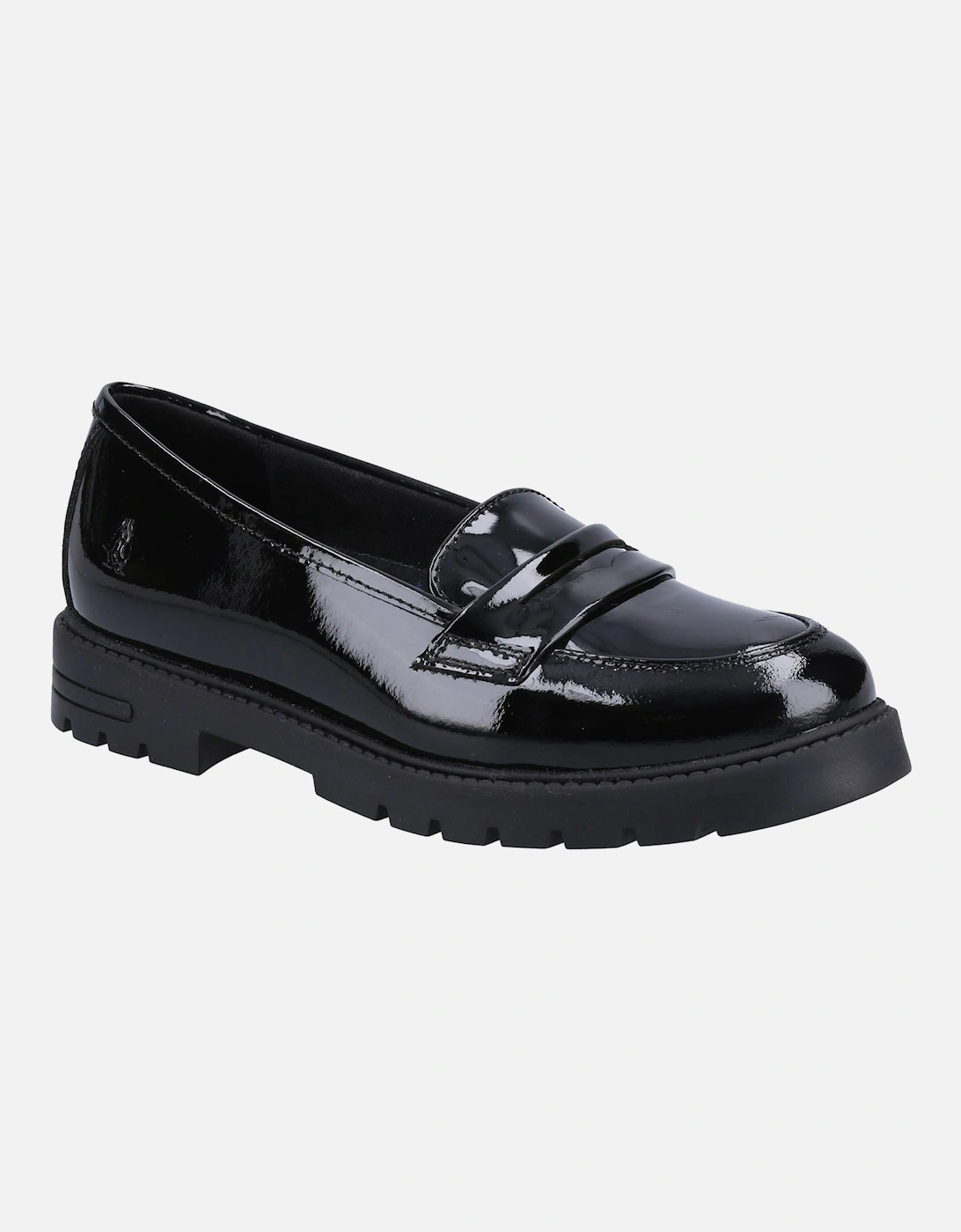 Hush Puppies Girl's Hush Puppies Hazel Patent Leather Youth Girl's Black Loafers