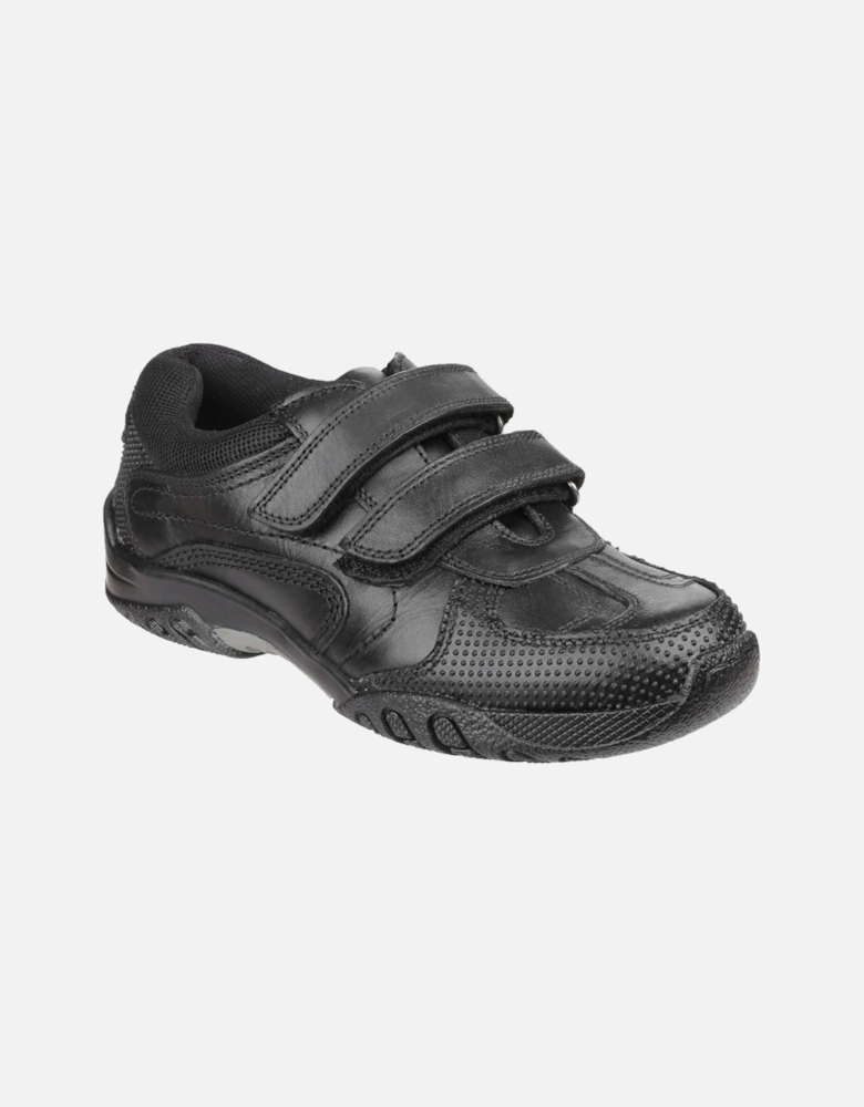 Jezza Junior Leather Boys's Black Loafers