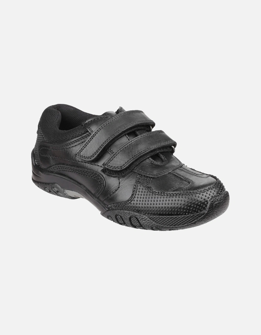 Hush Puppies Boy's Hush Puppies Jezza Junior Black Leather Shoes