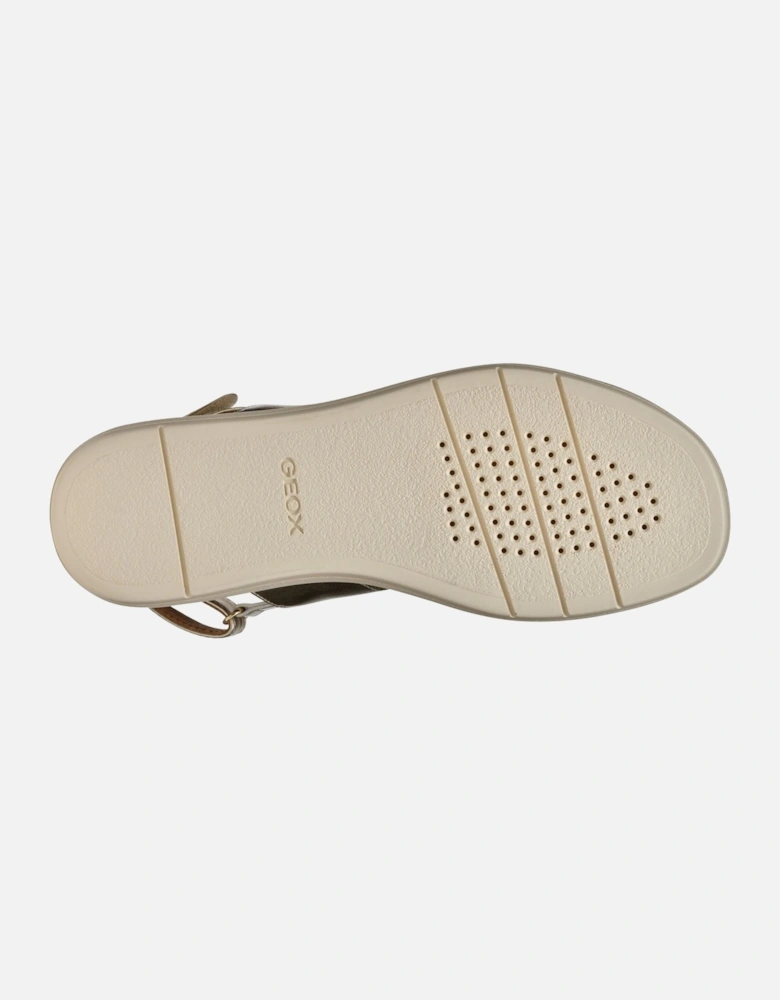 D CAMALEI Women's Light Gold Sandals