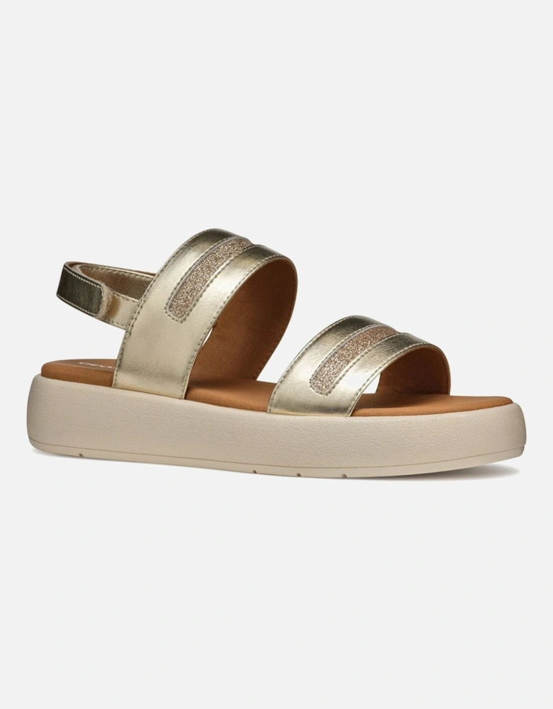 D CAMALEI Women's Light Gold Sandals
