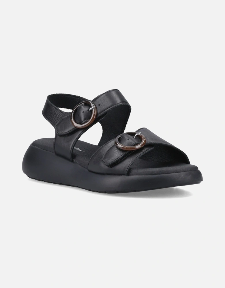 Alison Leather Women's Black Sandals