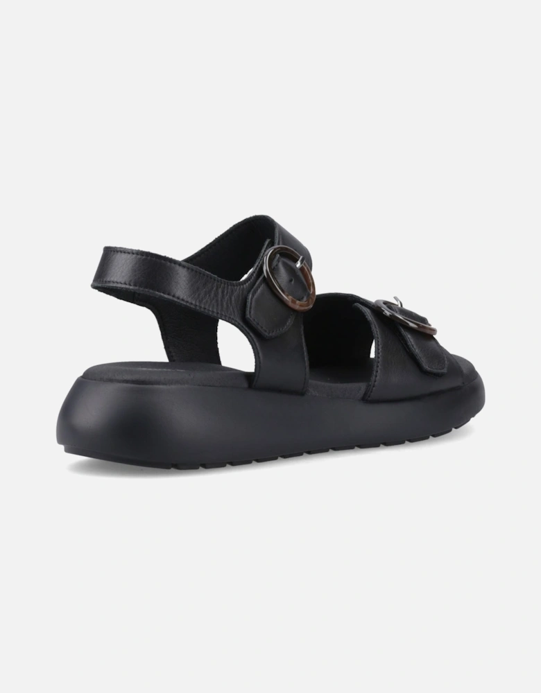 Alison Leather Women's Black Sandals
