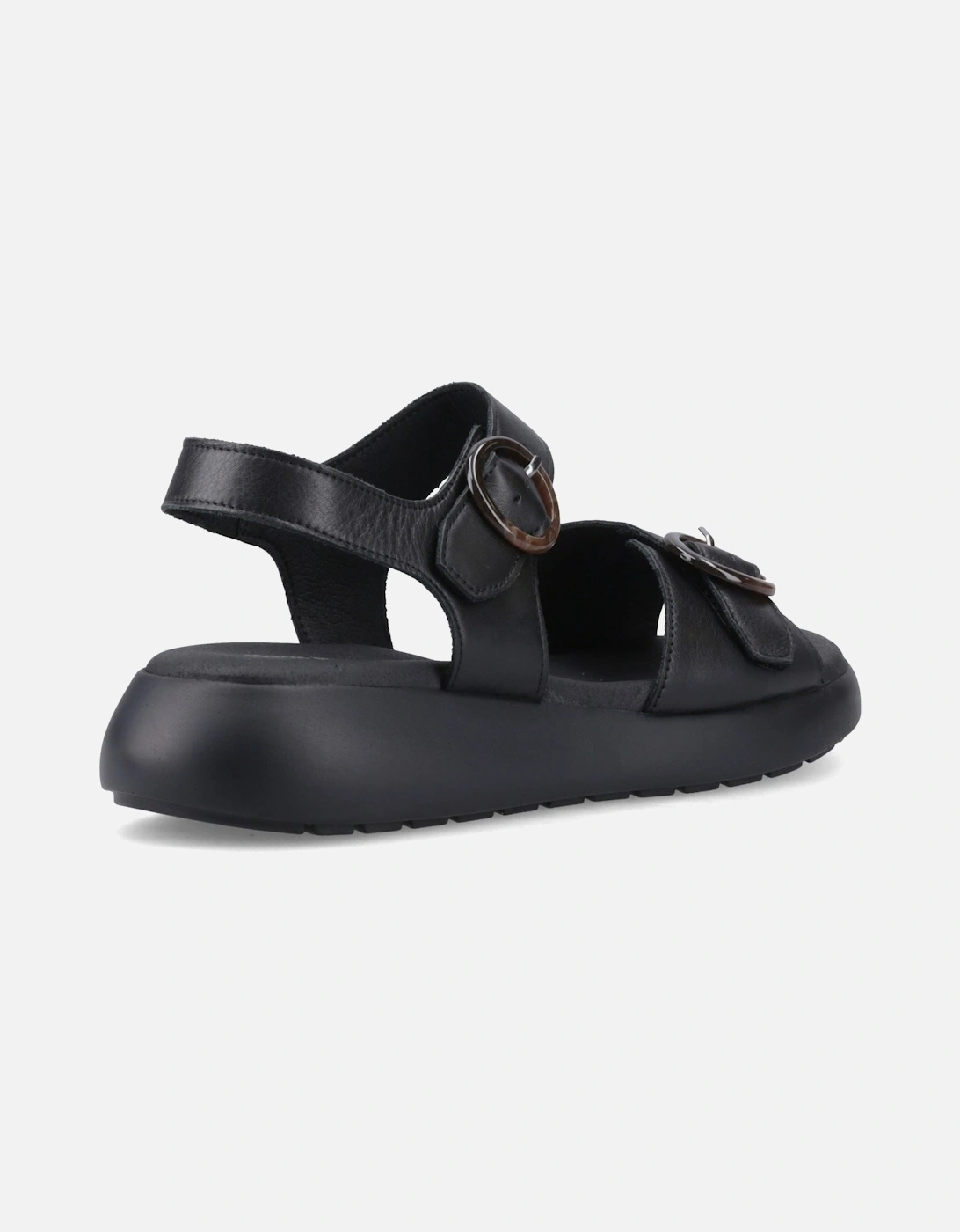 Alison Leather Women's Black Sandals