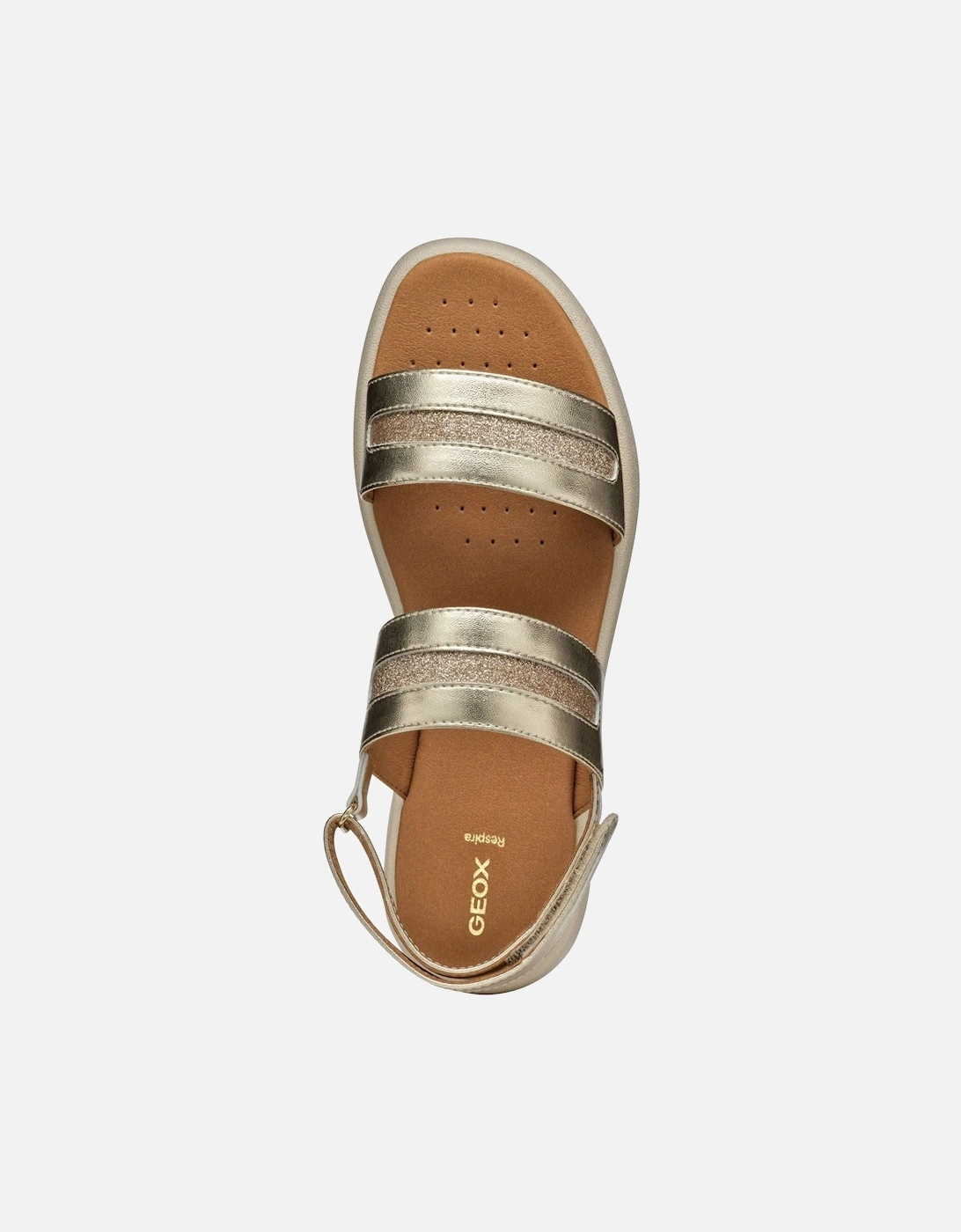 D CAMALEI Women's Light Gold Sandals