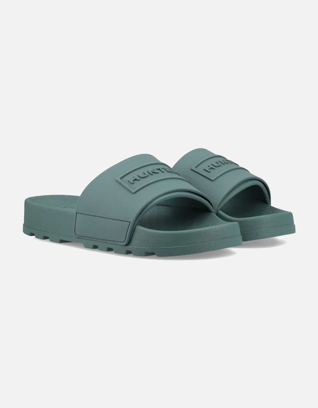 Core Embossed Slider Polyester Green Slides, 5 of 4
