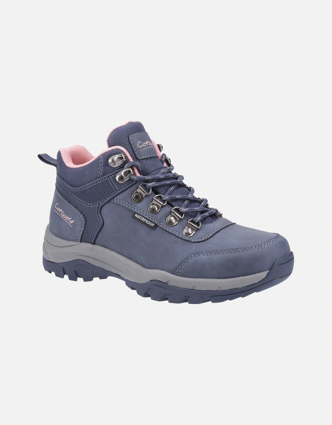 Overbury Polyurethane Women's Navy Hiking Boots, 10 of 9