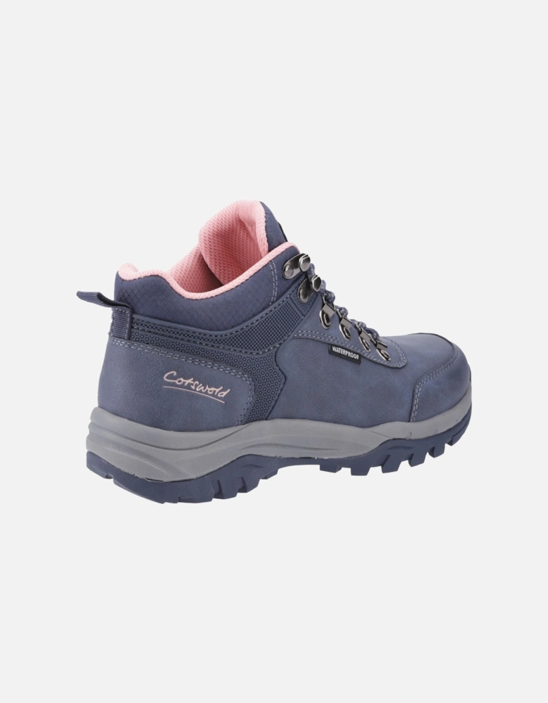 Overbury Polyurethane Women's Navy Hiking Boots