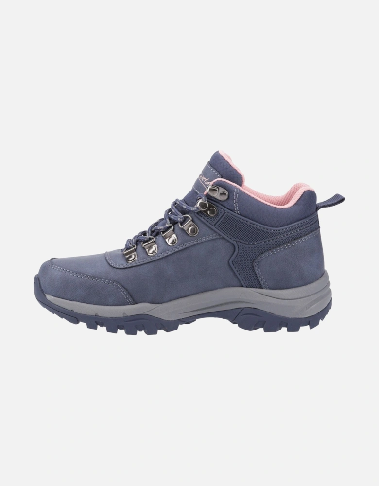 Overbury Polyurethane Women's Navy Hiking Boots