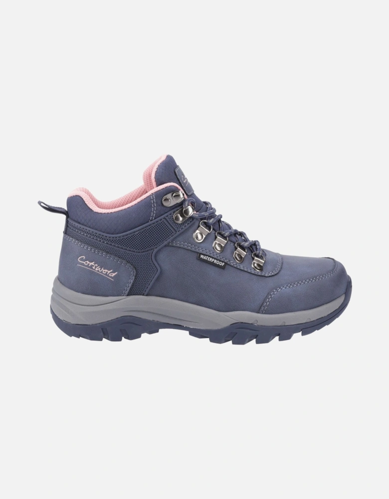 Overbury Polyurethane Women's Navy Hiking Boots
