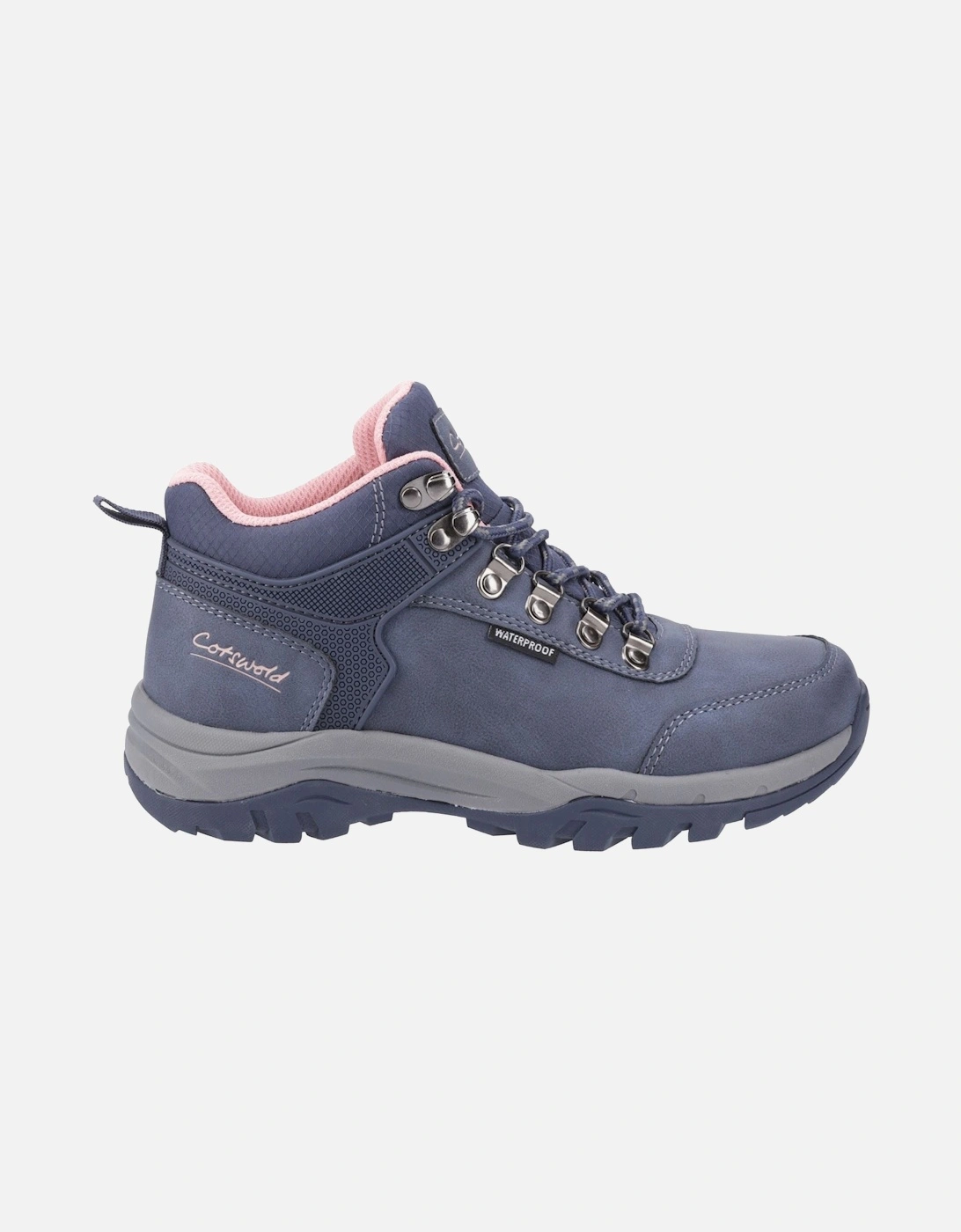 Overbury Polyurethane Women's Navy Hiking Boots