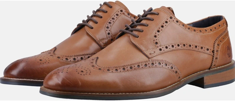 Dustin Brogue Leather Men's Tan Brogues Shoes