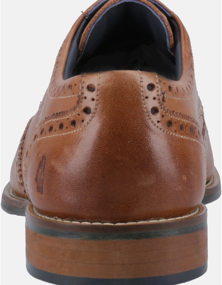 Dustin Brogue Leather Men's Tan Brogues Shoes