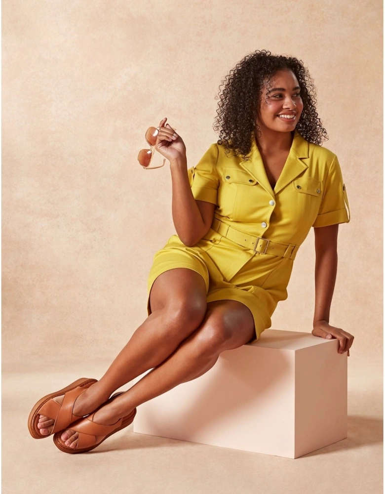 Bex Wedge Nubuck Women's Tan Wedges
