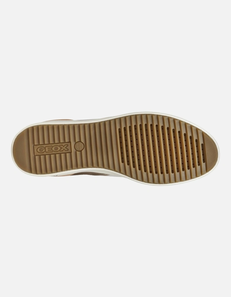 D BLOMIEE Women's Optic White/Nude Trainers