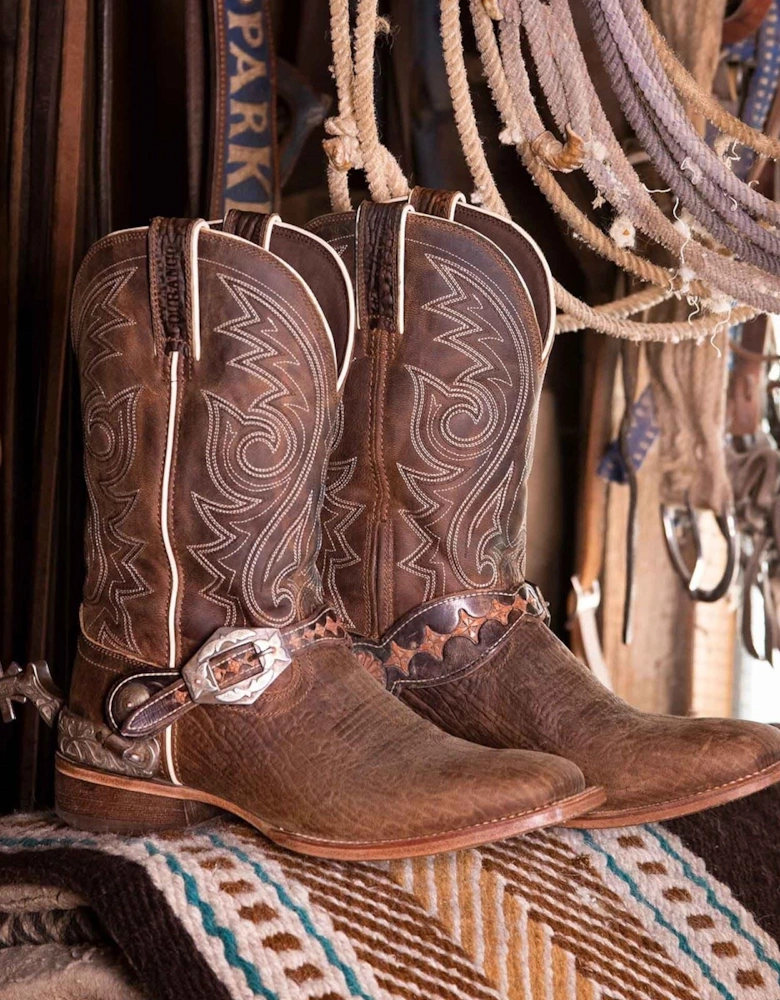 Arena Pro Leather Men's Worn Saddle Boots