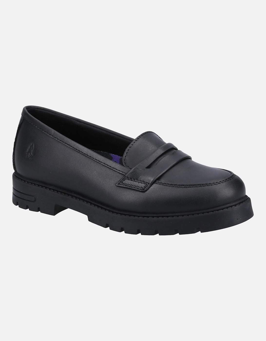 Hazel Loafer SNR Leather Girls's Black Loafers, 7 of 6