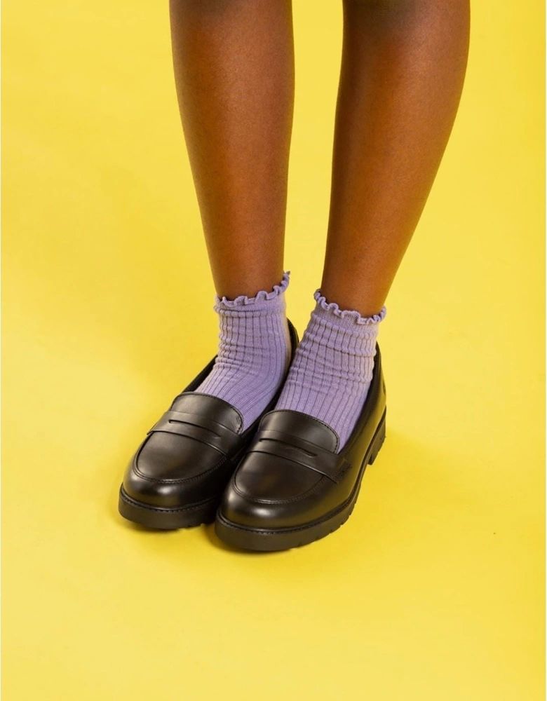 Hazel Loafer SNR Leather Girls's Black Loafers
