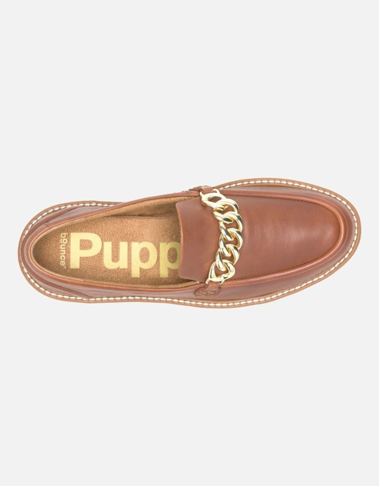 Jodie Leather Women's Cognac Loafers