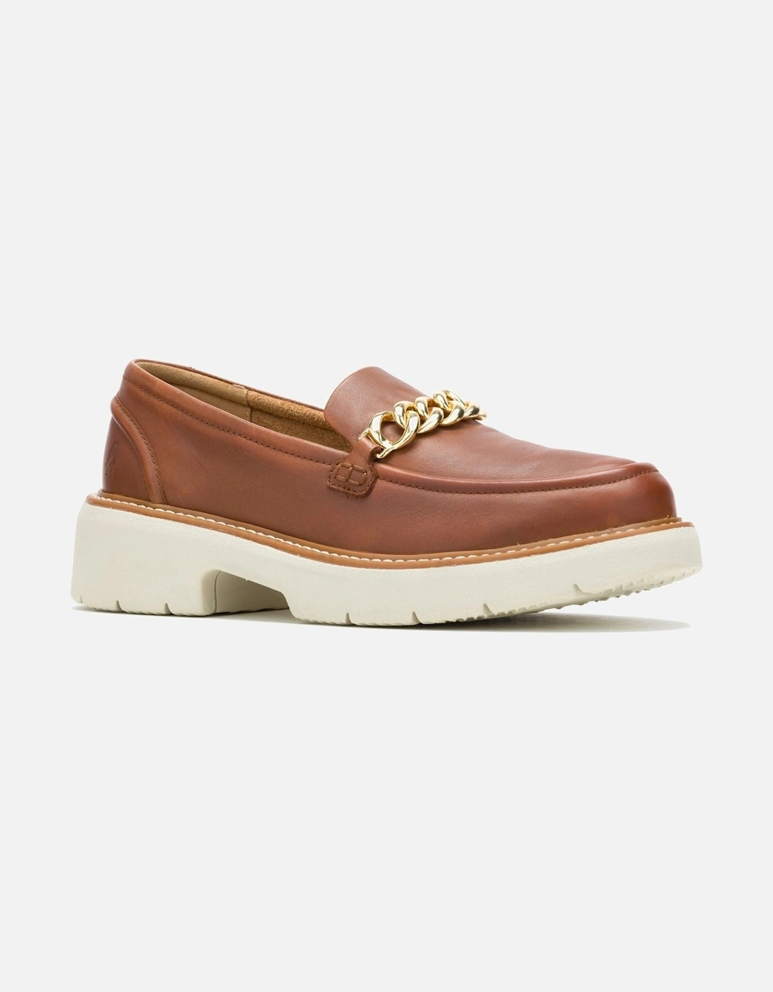 Hush Puppies Women's Hush Puppies Jodie Leather Women's Cognac Loafers - Brown