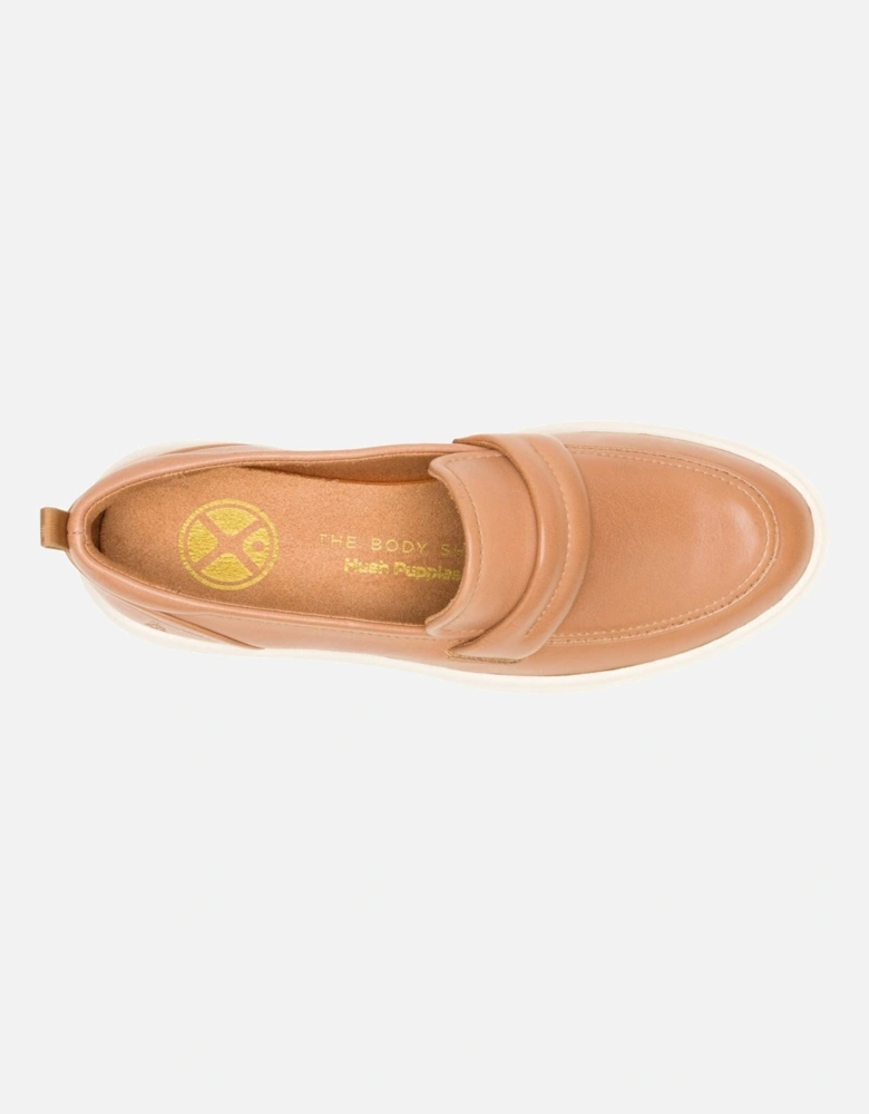 Joy Penny Leather Women's Tan Loafers