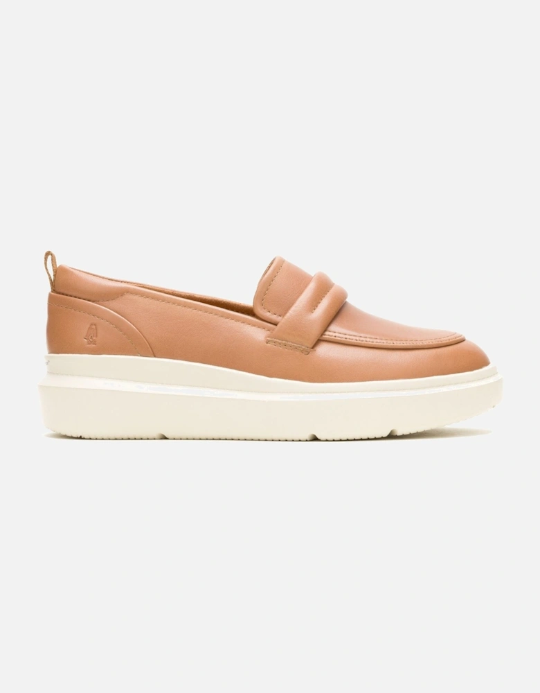Joy Penny Leather Women's Tan Loafers