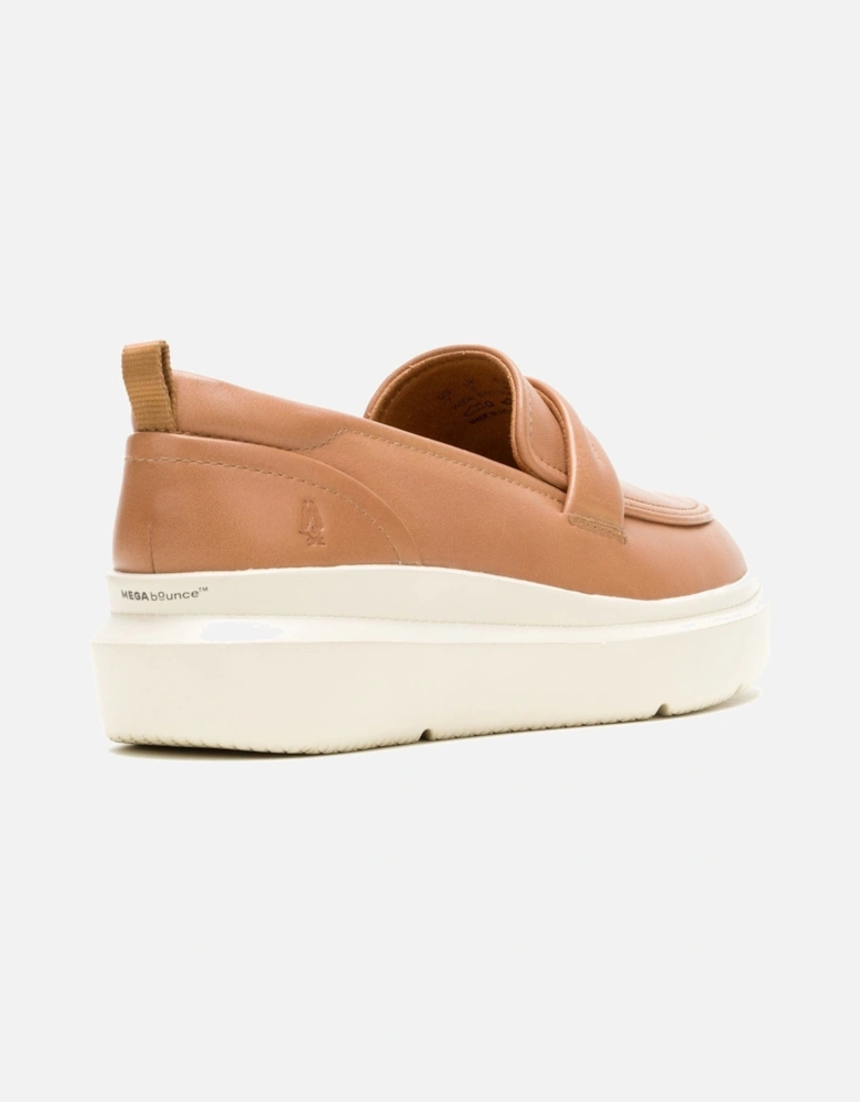 Joy Penny Leather Women's Tan Loafers
