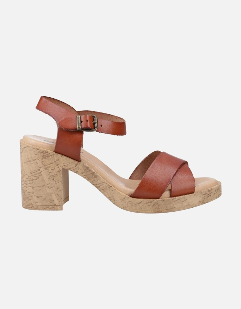 Georgia Cork Leather Women's Tan Sandals