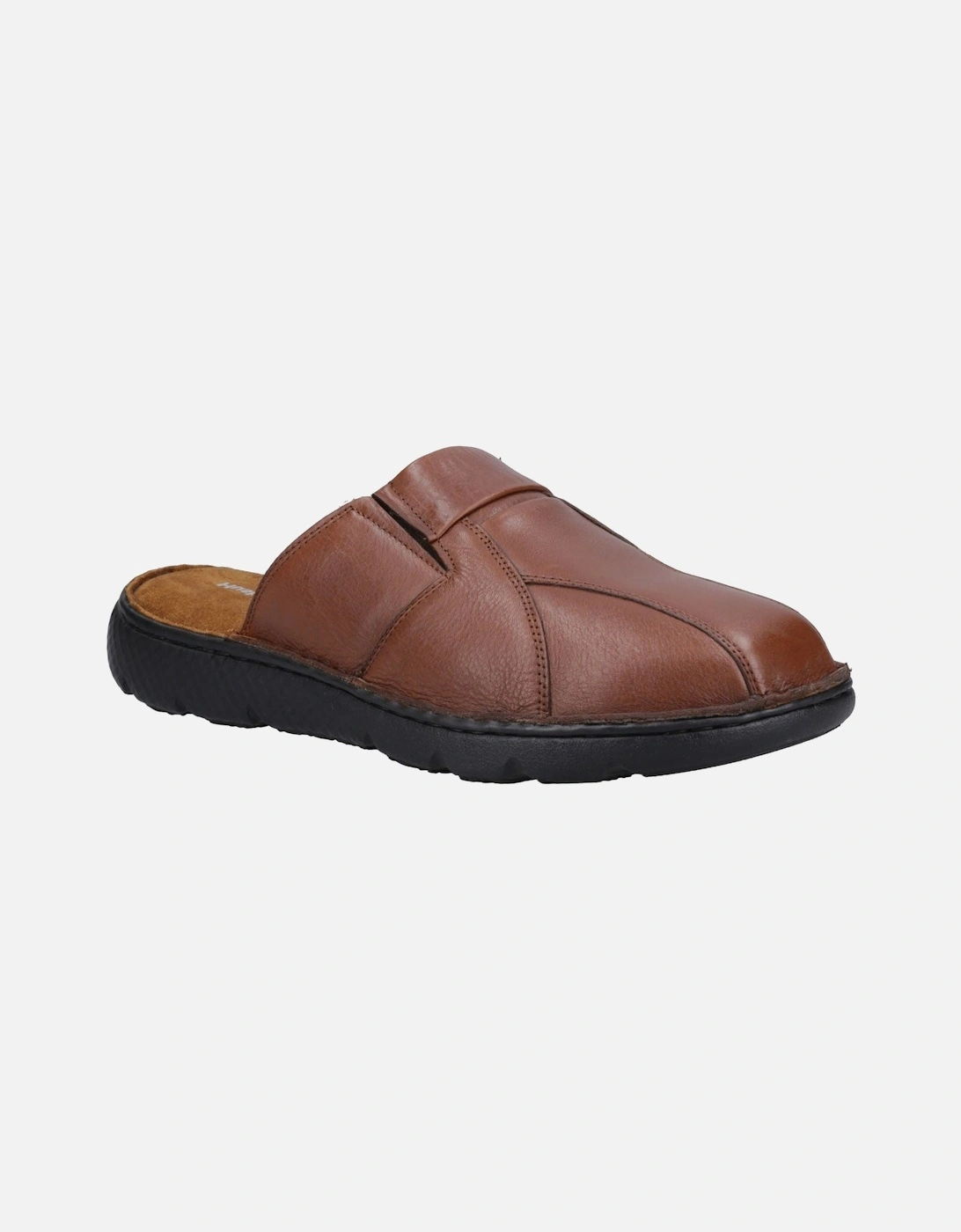 Hush Puppies Men's Hush Puppies Carson Leather Men's Brown Mules