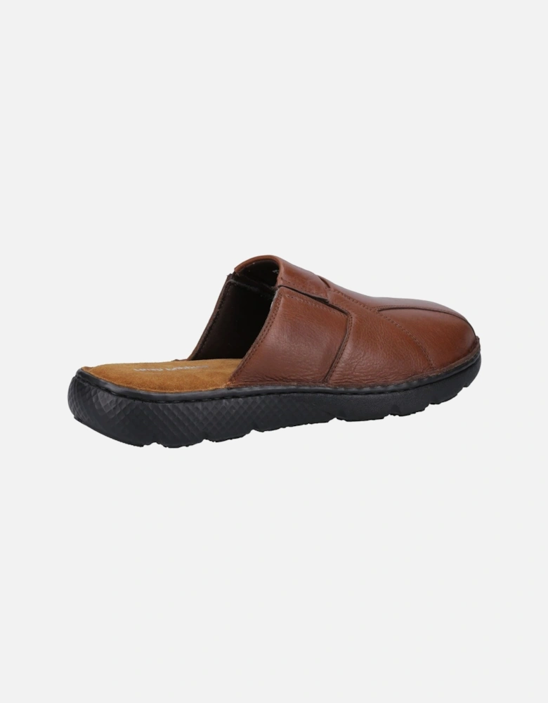 Carson Leather Men's Brown Mules