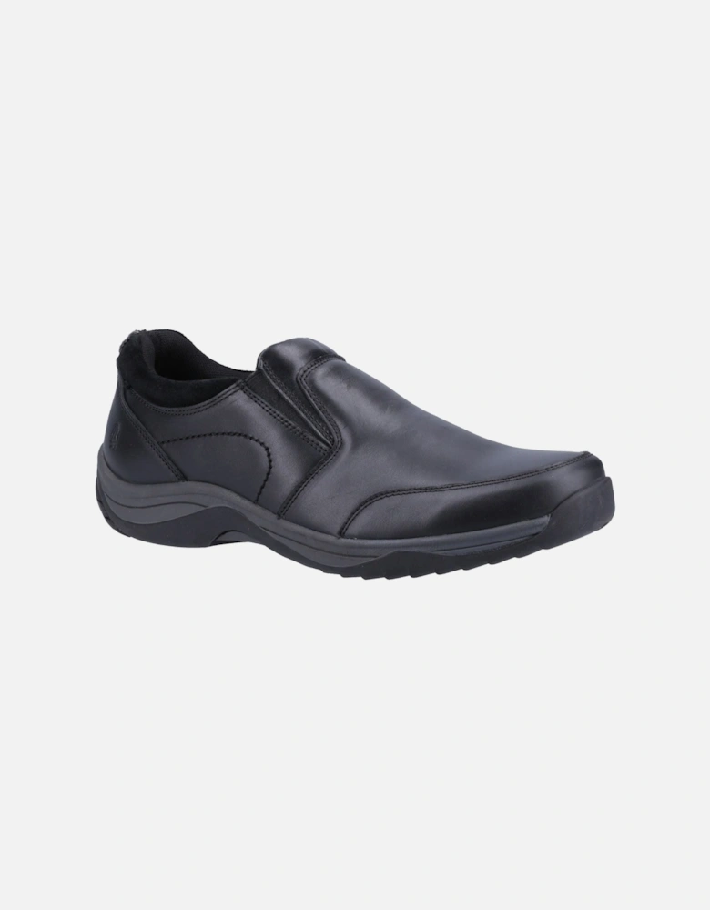 Donald Leather Men's Black Moccasins Shoes