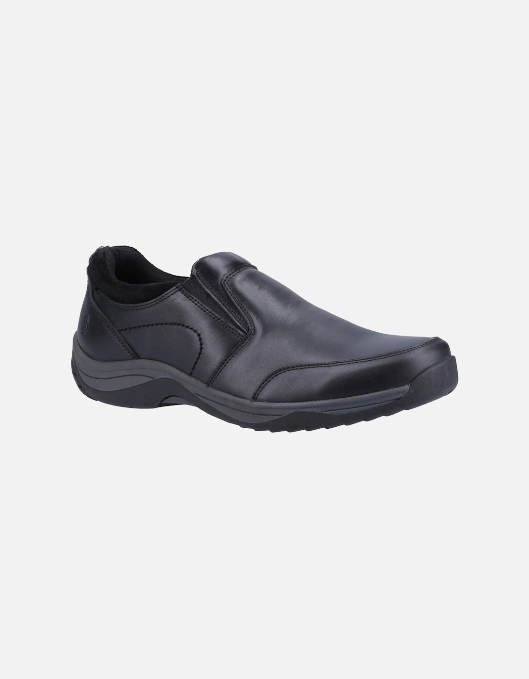 Donald Leather Men's Black Moccasins Shoes, 6 of 5
