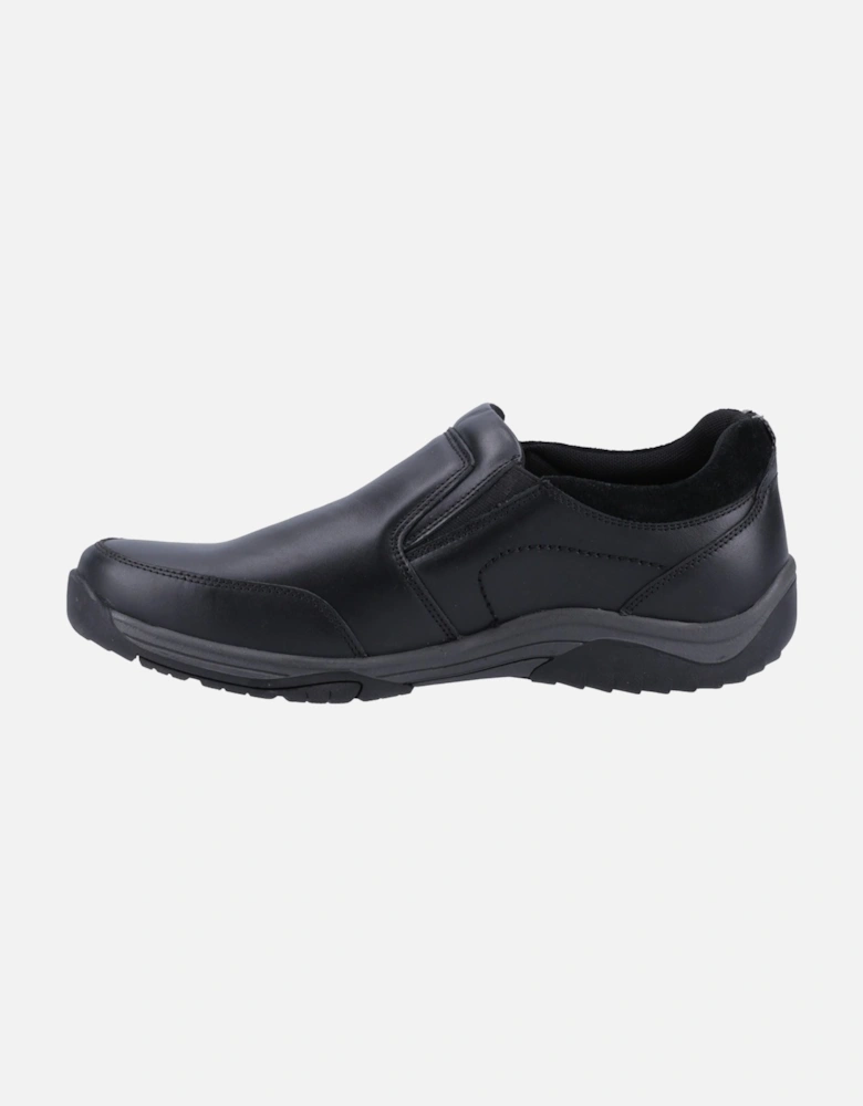 Donald Leather Men's Black Moccasins Shoes