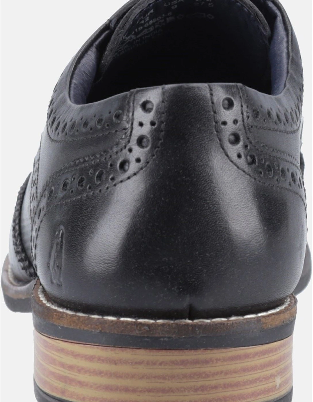 Dustin Brogue Leather Men's Black Brogues Shoes
